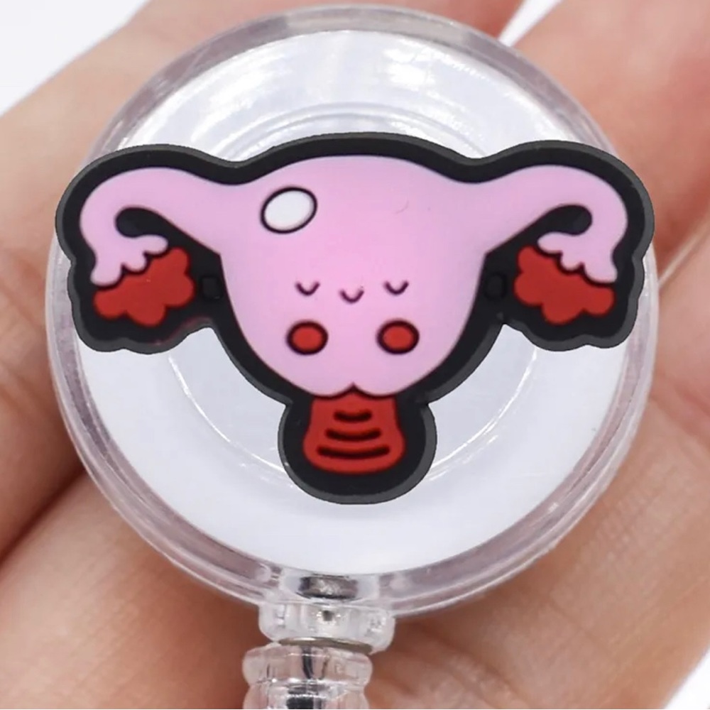Retractable Reel Badge ID Clips with Snap Button Closure - Picture 4 of 12